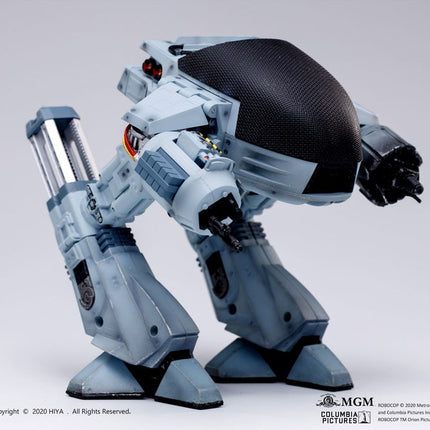 ED209 Robocop Exquisite Mini Action Figure with Sound Feature 1/18 Battle Damaged 15 CM