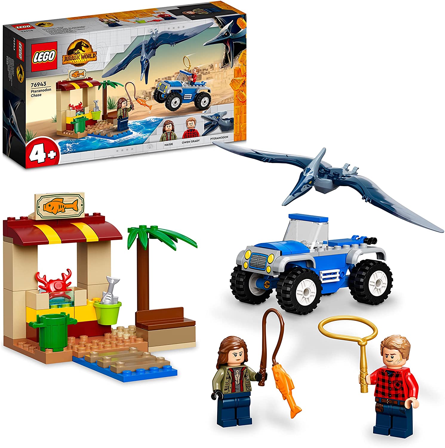 LEGO Jurassic World 76943 Inseguimento dello Pteranodonte, Giochi