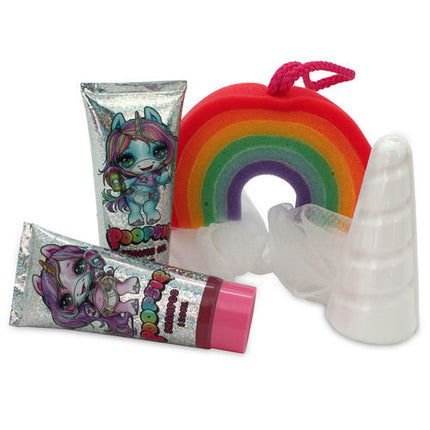 Ensemble cadeau licorne douche et éponge