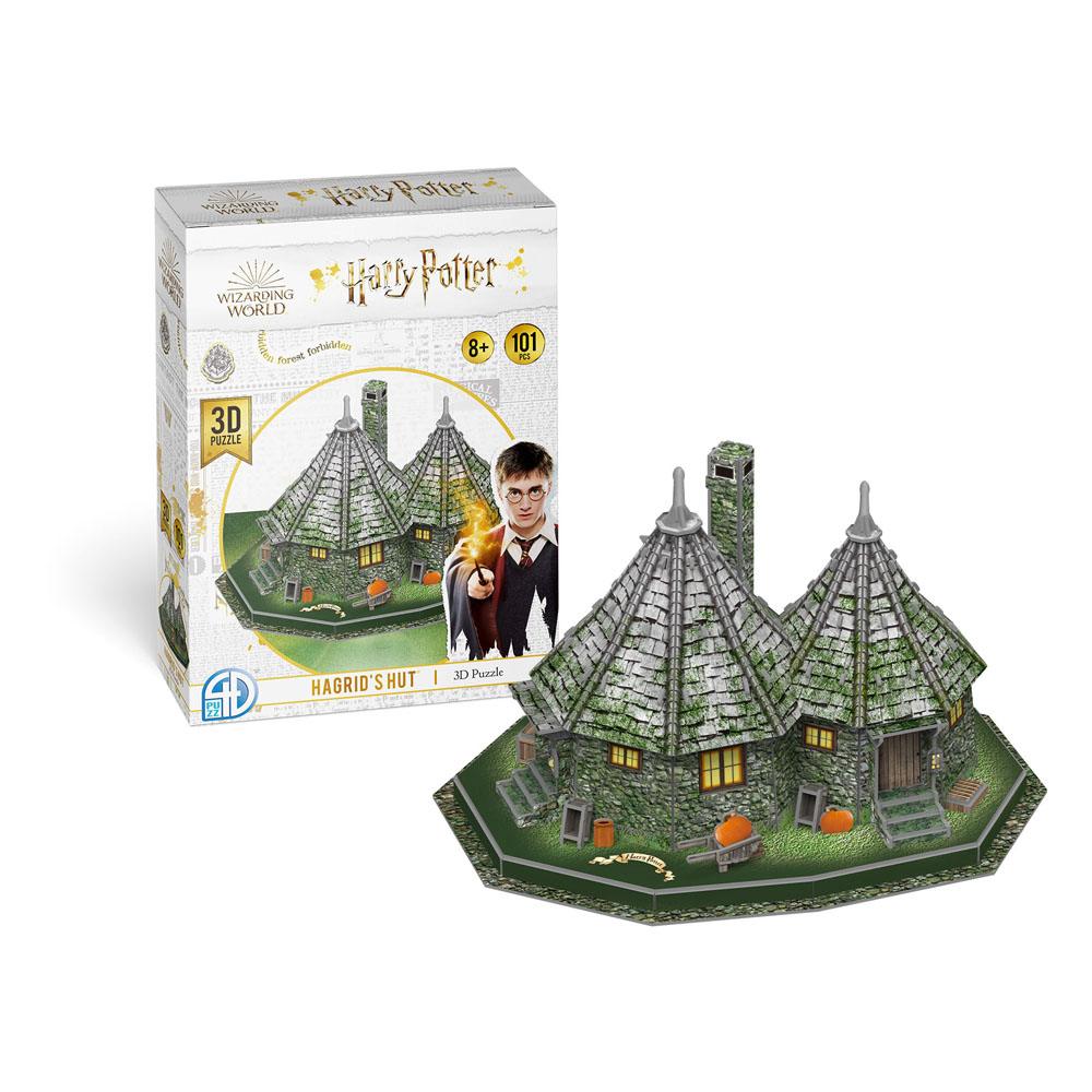 NEW ~ Harry Potter 3D Puzzle Multi Pack The Burrow, Hagrid's Hut